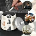 thumbnail image 4 of Yayeee Ashtray with Lid for Cigarette Smokeless Stainless Steel Home Ash Holder, Cute Cartoon Cats, 4 of 7