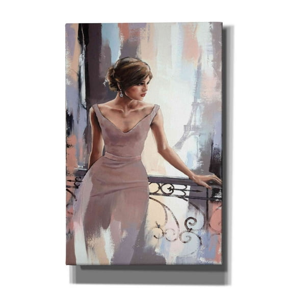 Epic Graffiti 'Evening in Paris' by Alexander Gunin, Canvas Wall Art, 26"x40"