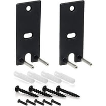 Replacement wall brackets for Lifestyle 650 Home Entertainment System & Surround Speakers 700 Pair Steel Black Wall Mount Brackets