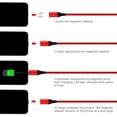 thumbnail image 2 of Magnetic USB C charging cable Magnetic data cable [2 pieces 1.2M] USB Type C cable 2.4A fast charging cable, 2 of 7