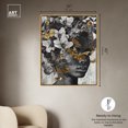 thumbnail image 5 of Hidden Golden Butterflies Gold Fashion Glam Canvas Wall Art by Art Remedy, Gold Floater Frame, 36"x45", 5 of 7