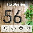 thumbnail image 3 of shiyou-8 Inch Black House Numbers For Outside Metal, Floating Large House Numbers Modern Address Numbers Floating Mount Flush Mount Aluminum Home Address Numbers 4, 3 of 4