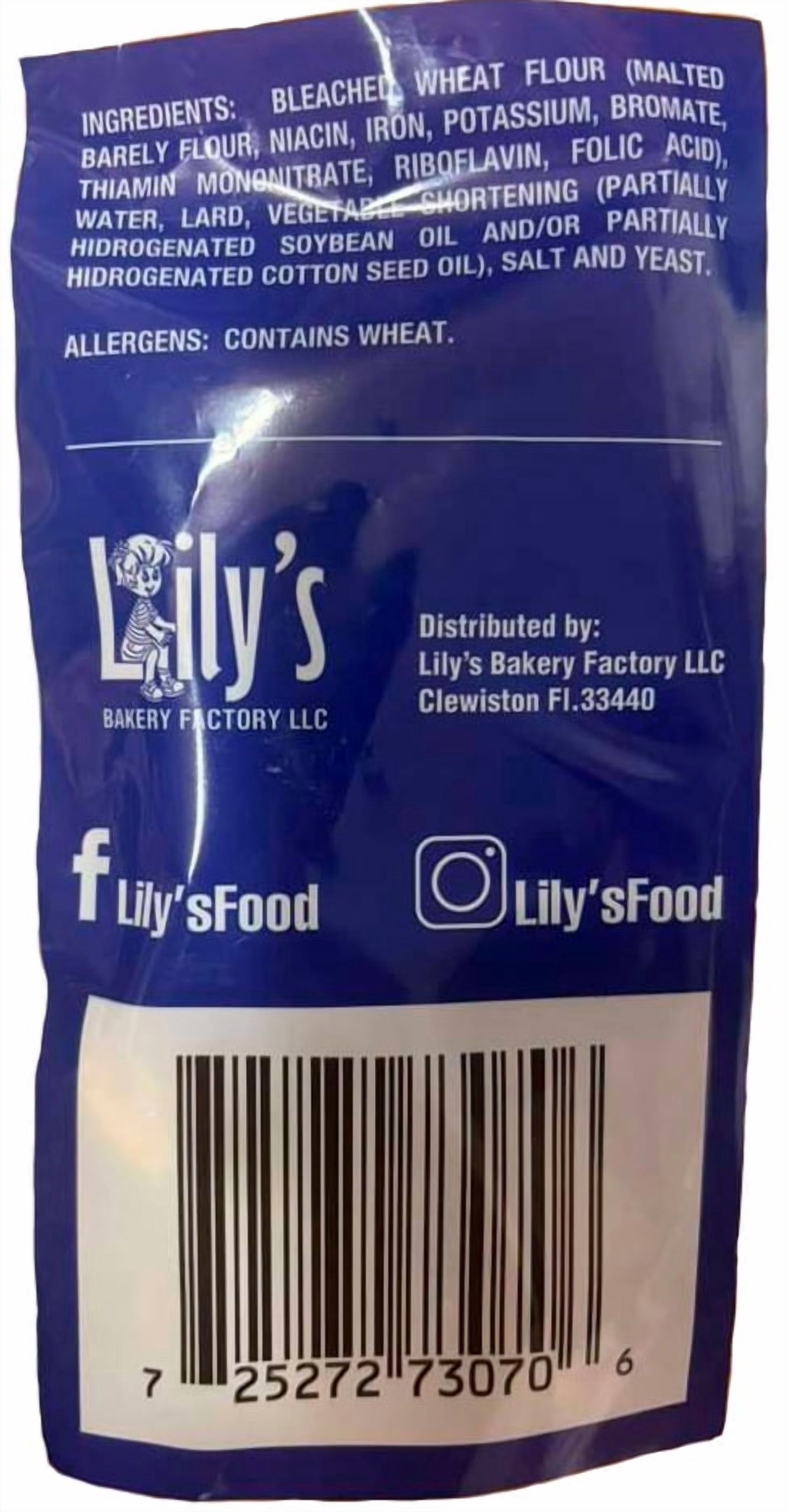 Lily's Bakery Factory Cuban Crackers, Galletas Cubanas Tradicional, 8 oz Bag, 3 Pack