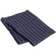 thumbnail image 1 of 300-Thread Count 100% Egyptian Cotton Lightweight Stripes Pillowcase Set Navy Blue / Standard, 1 of 1