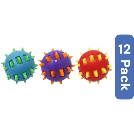 Multipet Dog Toy Spike TPR Ball 1 ea (Pack of 12)