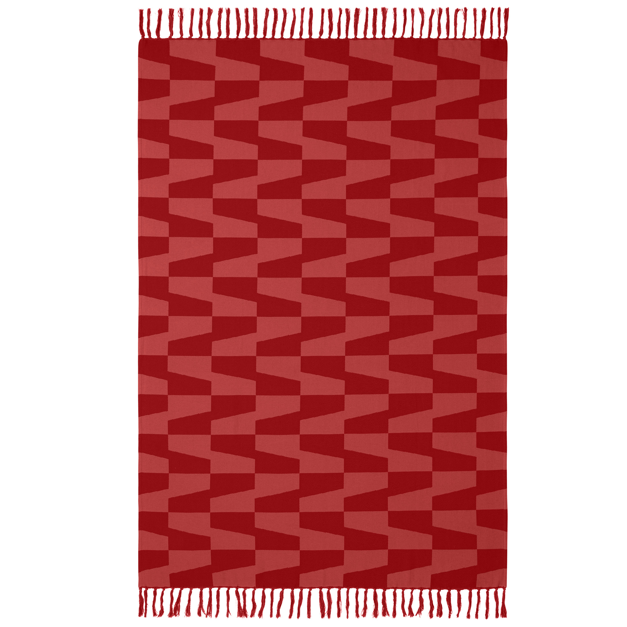 Temi Coker for Walmart Jacquard Throw, 50" x 70", Red