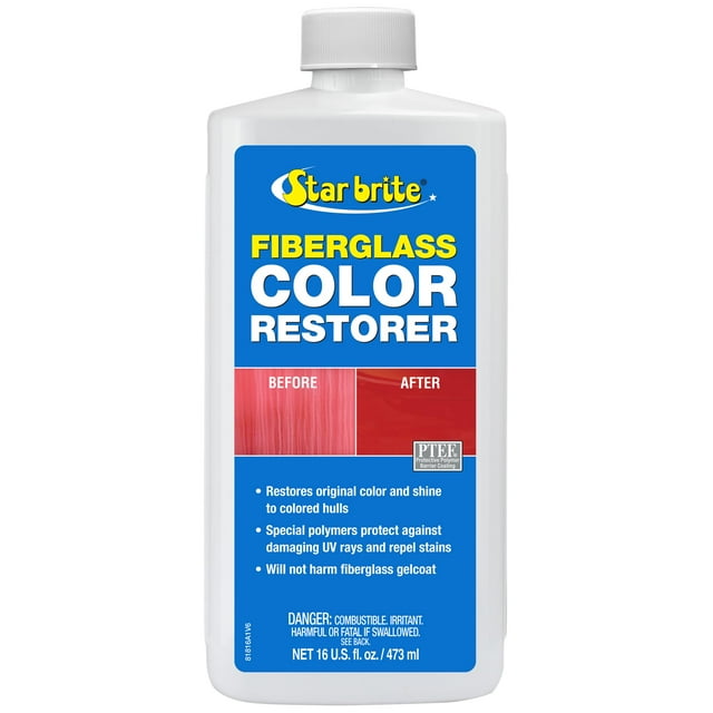 Restaurador de color de fibra de vidrio Star brite, 473 ml, protección UV