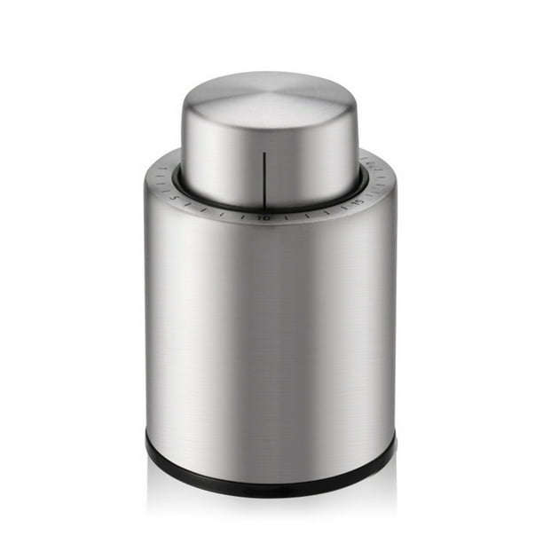 Tapón de botella de vino tinto espumoso reutilizable, corcho decorativo de acero, boquilla de escala bonita, sellador de tapa, barra de ahorro de vacío de fugas GeweYeeli HA009017-00B