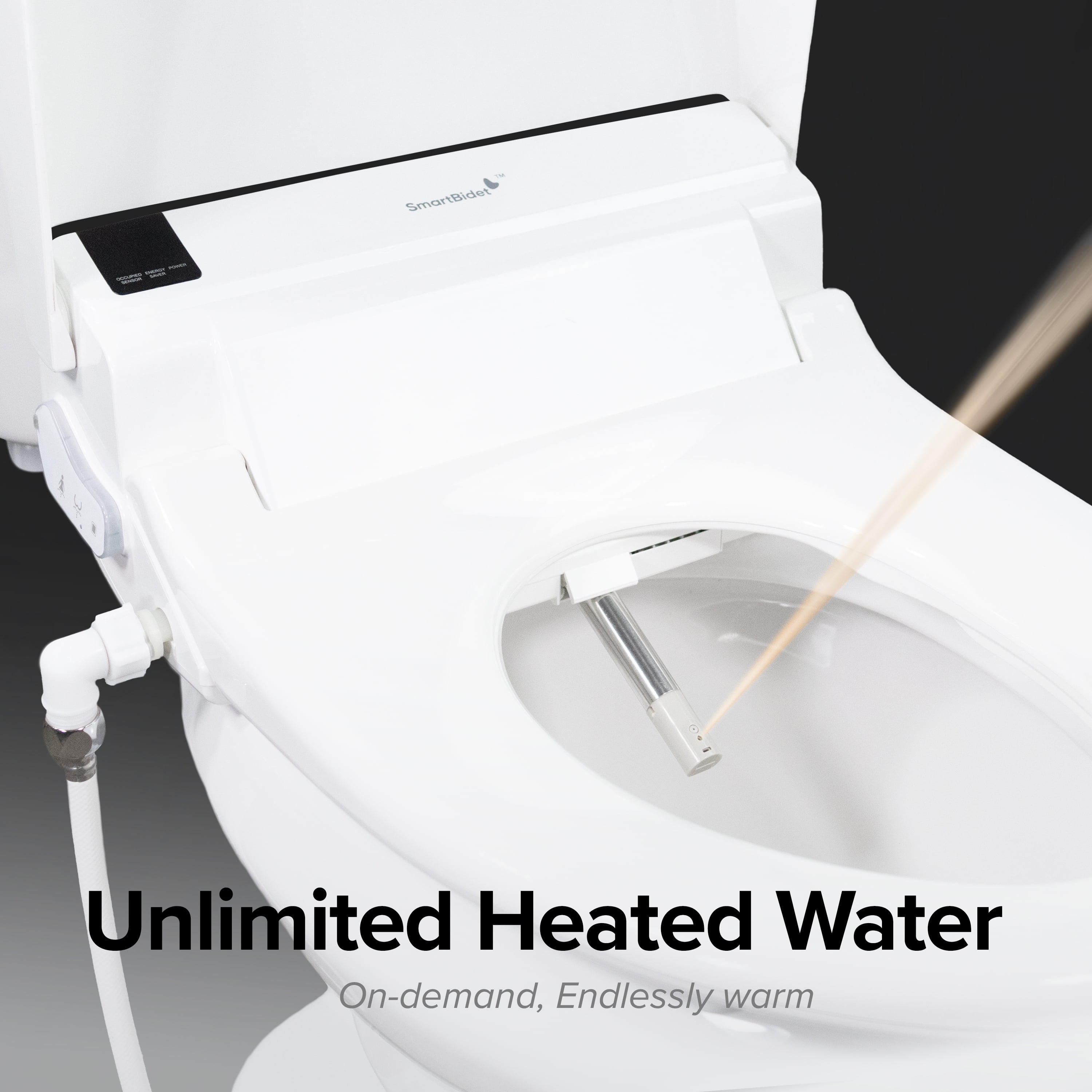 SmartBidet SB-3000 Elongated Electric Bidet Toilet Seat in White