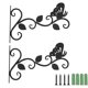 thumbnail image 2 of Soportes para cestas colgantes Sunnimix 2 uds hierro forjado ganchos para colgar en la pared, 2 of 8