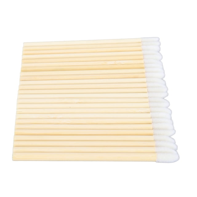 Bamboo Handle Lipstick Applicator, Disposable Bamboo Handle Lip Brush 100pcs Multi Purpose Portable for Kitchen Appliance