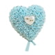 thumbnail image 1 of Cojín romántico para bodas, con forma de corazón, decoración duradera con cinta y perlas. Azul claro, 1 of 6