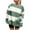 Green, variant on Lightweight Sweatshirts Womens Trendy Striped Colorblock Crewneck Pullover Oversized Sweatshirt Long Sleeve Tops (XL, White)
