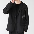 thumbnail image 2 of Juliy European and American Mens Long-chain Brooch, Personalized Hollow Rhinestone Decorative Pin, Lapel Pin with Long-chain Suit Shirt Accessories, 2 of 4