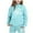 Light Blue, variant on lnmuld Winter Outfits 2 Piece Children CuHK Long Sleeve City Place Name Hoodie and Pants Outfit Set for Girls Solid Color Size:8-9 Years
