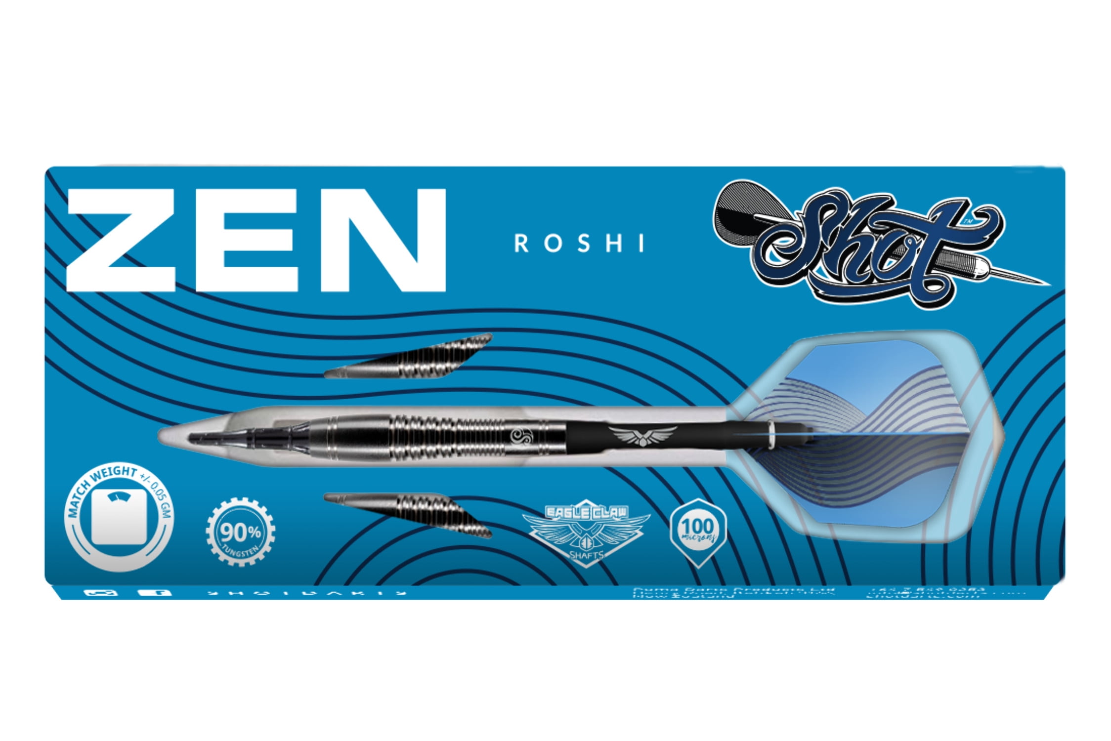 Shot Zen Roshi Soft Tip Dart Set-90% Tungsten-18gm