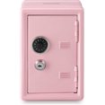 thumbnail image 1 of Caja de seguridad para dinero y efectivo, caja de seguridad de tamaño mini para joyas y objetos de valor, 4.6"x 4.2"x 6.9" rosa, 1 of 5