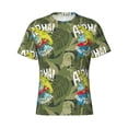 thumbnail image 3 of Naloa Surfing Dinosaur Men's T-Shirt Sport T-shirt Men's Basic Tee Casual Men's Shirt, Round Neck, Short Sleeves - Medium, 3 of 5
