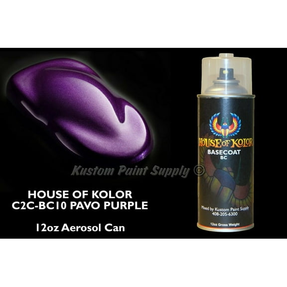 Pavo Purple Basecoat BC10 12oz Aerosol Can Shimrin Metallic