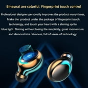 TWS Bluetooth 5.0 Wireless Earbuds Bluetooth Earphones with Mic 5D Stereo Earphones IPX7 Earphones With Charging Box Power Bank Black