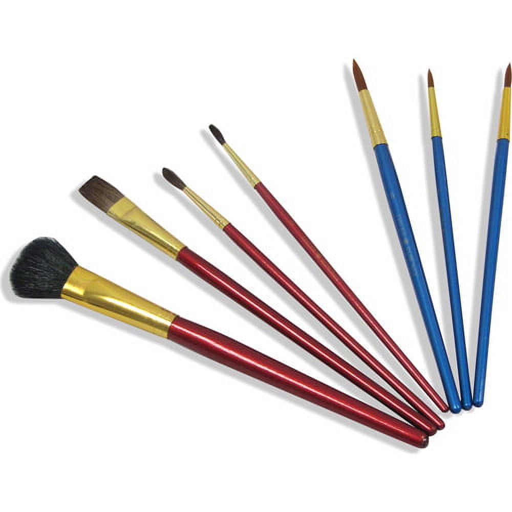 Daler-Rowney Simply Watercolor Paint Brush Set, Natural Hair, 7 Piece