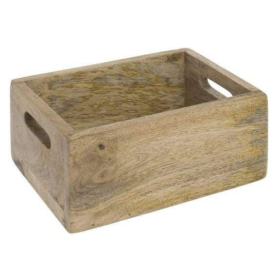 HUBERT® Condiment Caddy Solid Wood - 8 7/8" L x 6 1/2" W x 4 1/8" H