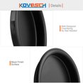 thumbnail image 4 of Tirador de dedo para puerta de clóset KOVOSCH, paquete de 8, acero negro, 4 of 6