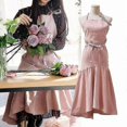 thumbnail image 3 of Cotton Linen Kitchen Cooking Aprons Household For Adults Women Cute Work Baking, 3 of 3