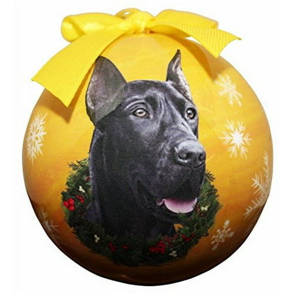 E&S Pets Great Dane Christmas Ornament Shatter Proof Ball (Set of 2)