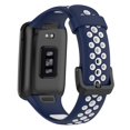 thumbnail image 3 of Correas de repuesto compatibles con Xiaomi Band7 Pro, pulsera de silicona suave y transpirable para reloj inteligente, Color Dual, 3 of 7