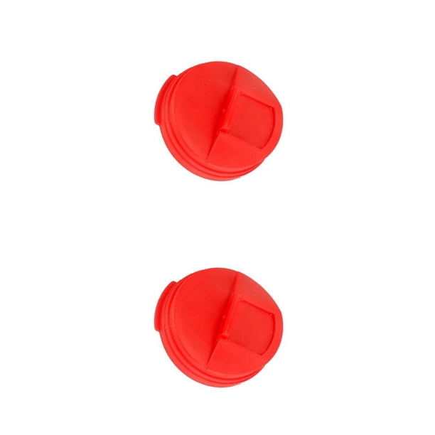Matsuzay Tapa a prueba de salpicaduras de lata de bebida de PP, reemplazo de Color sólido redondo, accesorios de tapa de tapa para bebidas de Rojo 2piezas