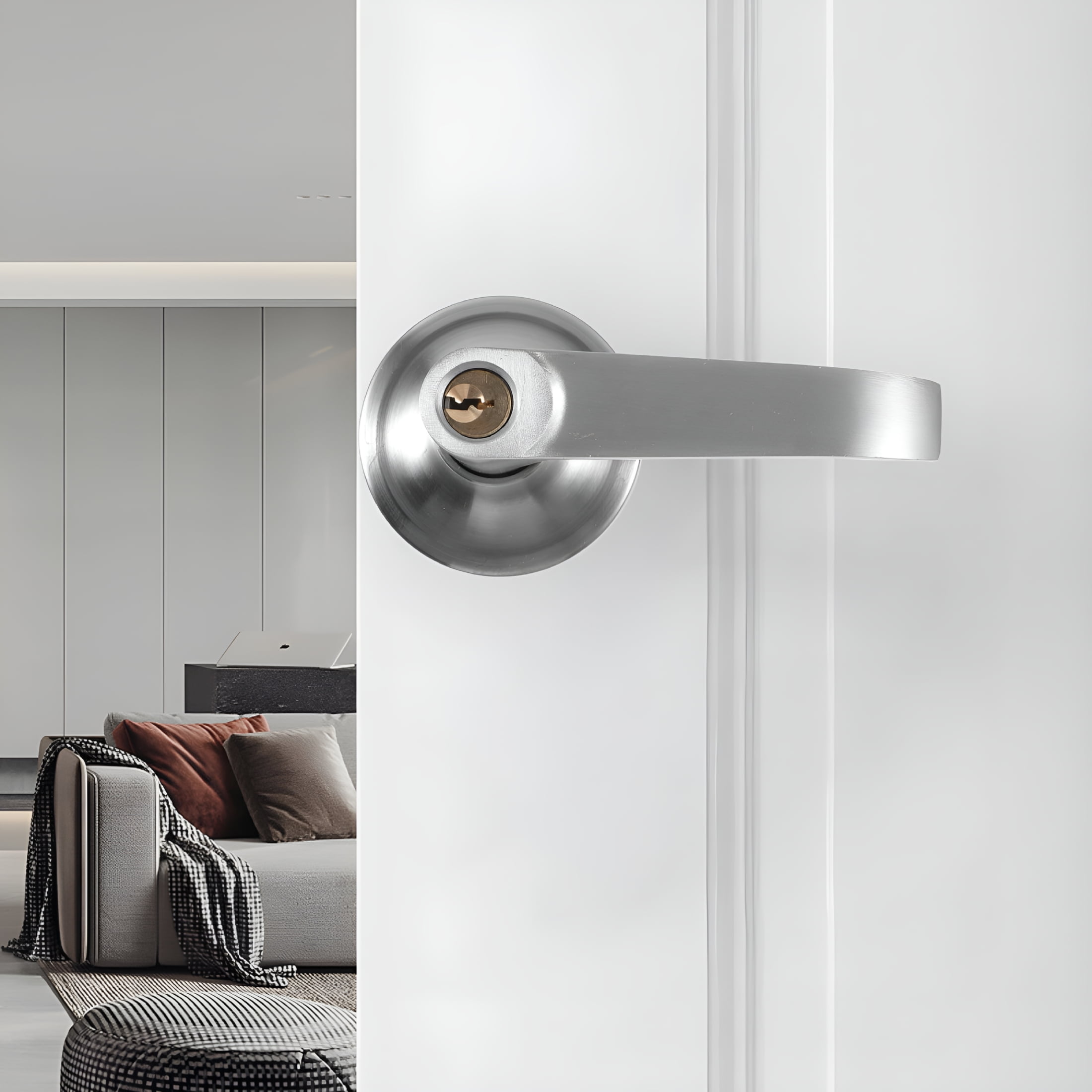 TALENO 1 Set of Door Lock Door Knob Interior Bedroom Door Lock Safety Door Lock Entry Door Knob with Lock