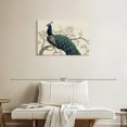 thumbnail image 2 of Elephant Stock Peacock And Blossoms Ii Wall Art - Horizontal Canvas Wall Art - Living Room Wall Decor - Animal Canvas - Blue And Green Decor By Tim O'toole - 30" x 20", 2 of 8