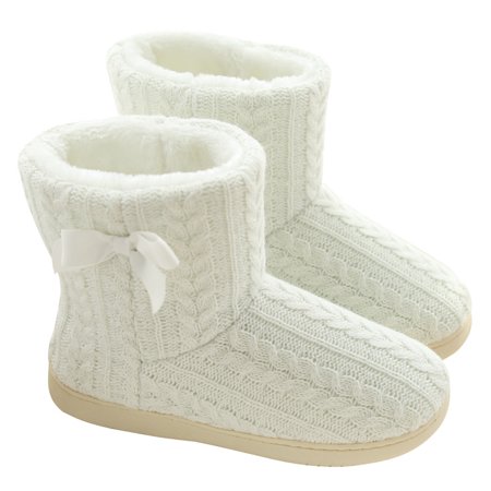 

YAZI Girl s Slippers Warm Indoor Slippers for Girl Plush Bedroom Winter Boots Size 4.5-8
