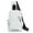 White, variant on Spencer Sling Bag Crossbody Sling Backpack for Men Women Lightweight Daypack Cross Body Chest Bag for Travel Hiking, Black