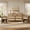 Reclaimed Caramel Oak, variant on SICOTAS 3-Piece Rattan Bedroom Furniture Set - 6-Drawer Dresser (56.85") & 2 Nightstands, Boho Bedroom Set Furniture with Storage for King Size