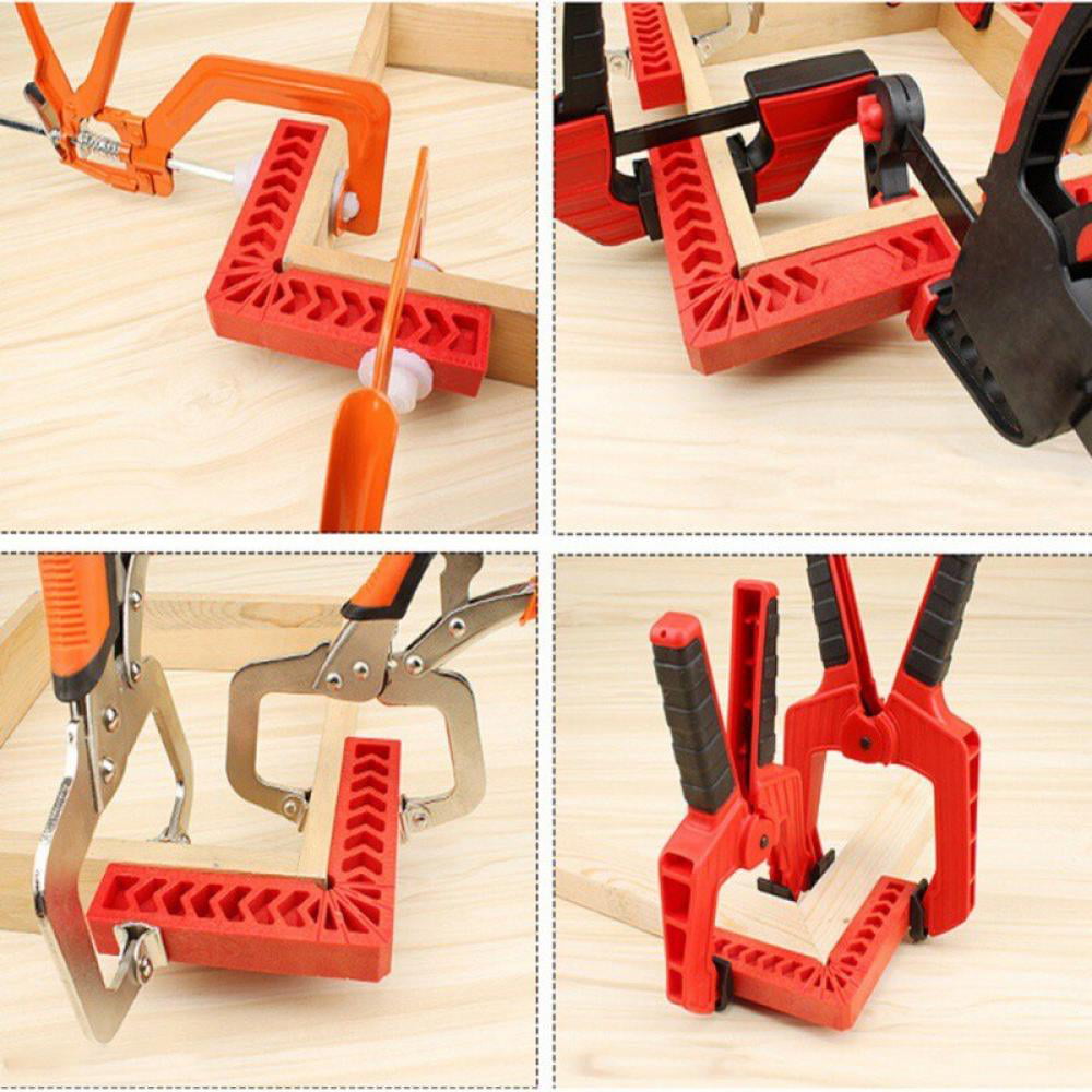 Boxes,etc Clamps Woodworking Carpenter Tool Corner Clamping Square for Woodworking 6in Right Angle Corner Clamping Tool 10Pcs 90 Degree Positioning Squares Picture Frames