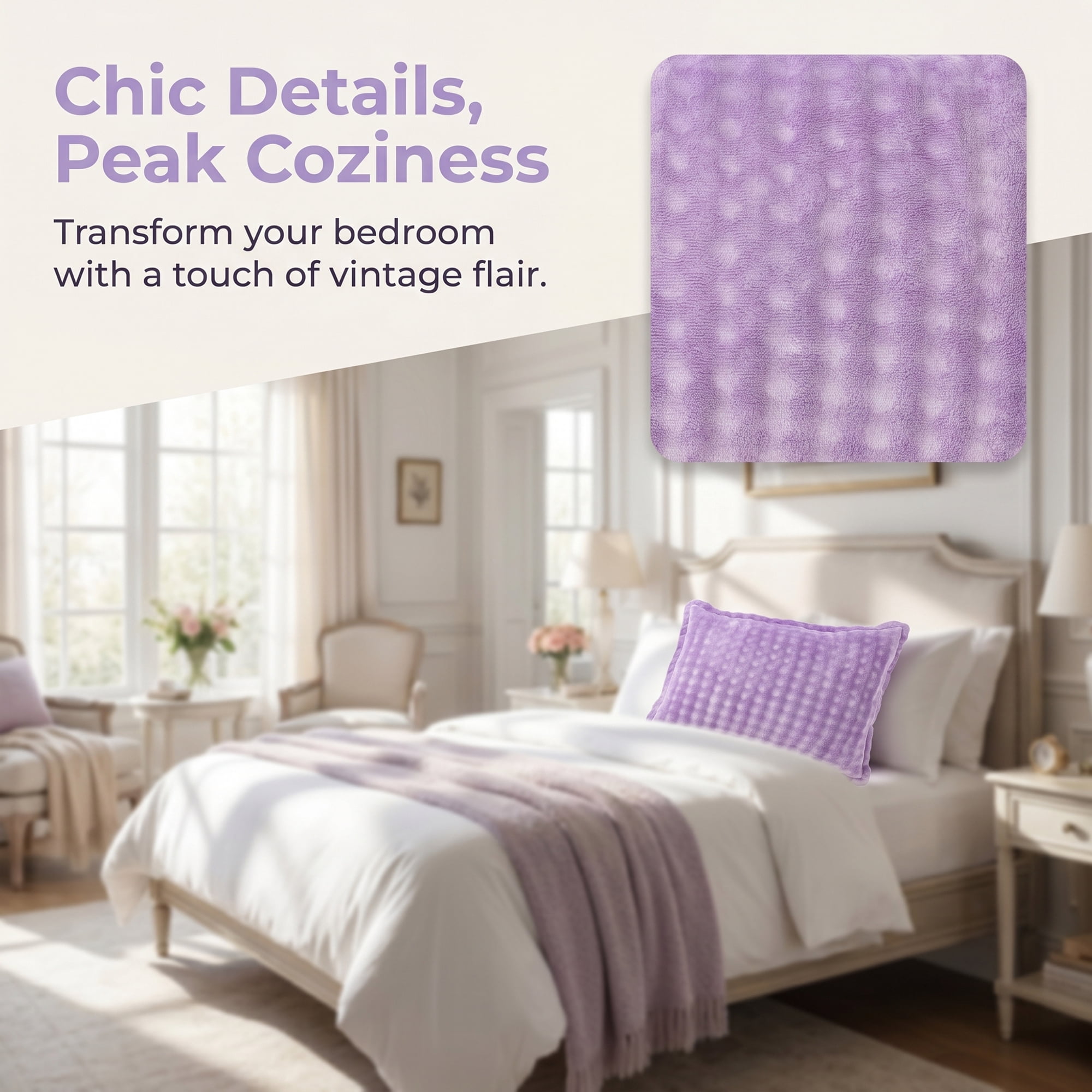 Unique Bargains 2 Pack Polyester Pillowcase Envelope Closure Wrinkle Resistant Purple