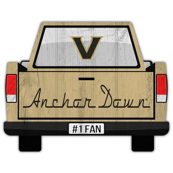 Vanderbilt Commodores 12'' x 12'' Truck Back D-cor