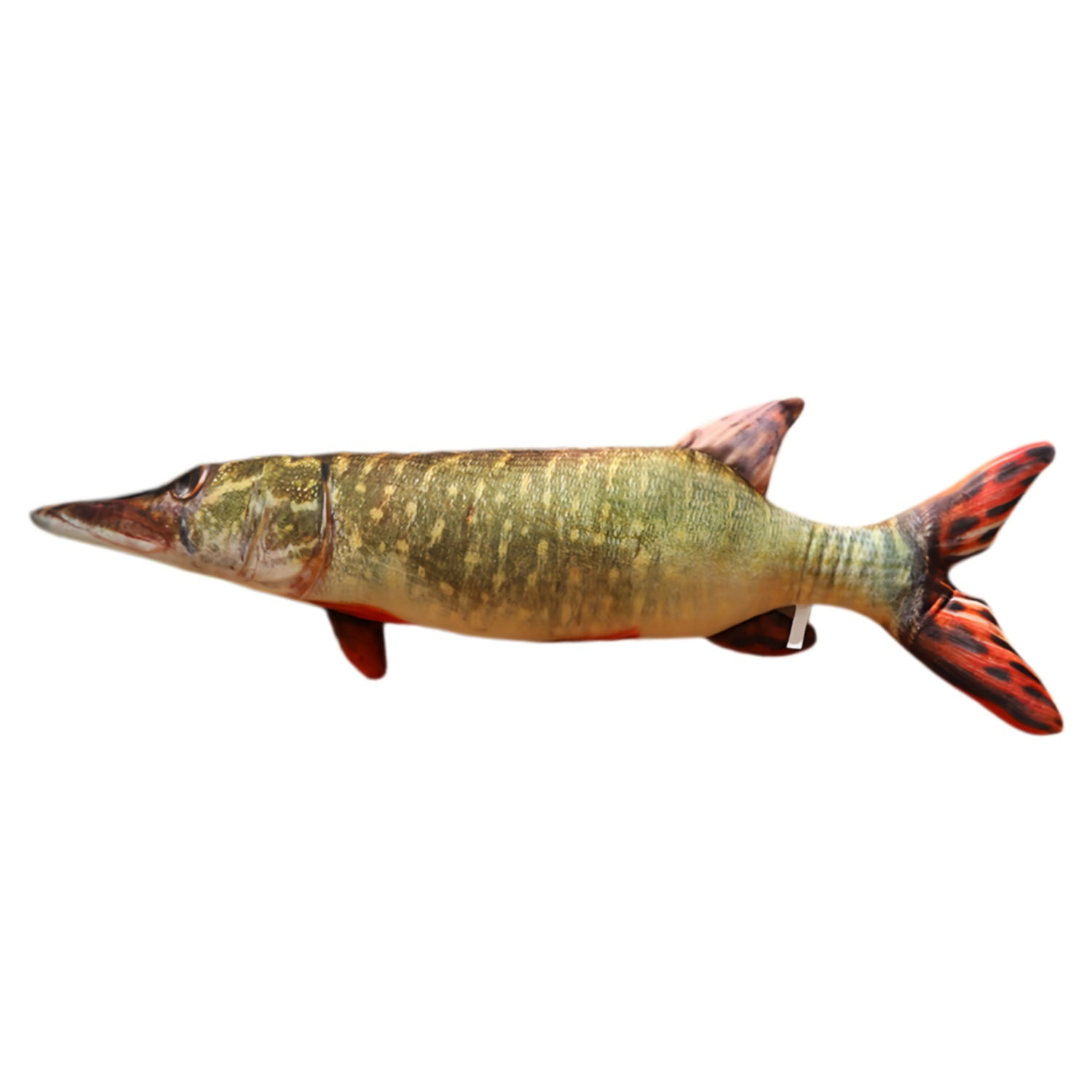 Giant Pike Plush Toy-39.4 Simulation 3D Dogfish Stuffed Animal Pillow Super Soft Plush Doll Ocean Themed Room Decor