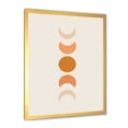 thumbnail image 2 of Designart 'Minimalist Different Moon Phases' Modern Framed Art Print, 2 of 4