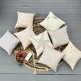 thumbnail image 5 of Euro Sham, Mocha European Pillow Shams 26x26 inch (65x65 cm), Linen Euro Shams, Sea Creatures, Corals, Sea Weeds, Pearl, Beach Style European Pillow Covers - Pearl Shrub, 5 of 10