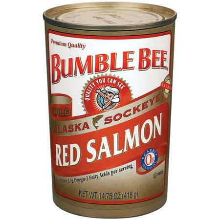 Bumble Bee Wild Alaska Red Salmon, 14.75 Ounce Can, Wild Caught, High Protein Food and (Bumble Delete Account Best Bees)