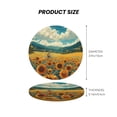 thumbnail image 5 of Xecao Field Style Bicycle Young Sunflower for MDF Cork Coaster 4 Pcs,Drink Coasters,Suit for House Warming Gifts New Home ,Coffee Table Decor-Round Shape, 5 of 7