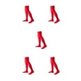 thumbnail image 1 of yingyy 1 Paire de Chaussettes Hautes 52 cm Élasticité Style Preppy Chaussettes Hautes Cosplay Rouge 5Ensemble, 1 of 6