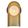 thumbnail image 6 of 84230BK-LCB Lark Zuri - 5W 1 LED Medium Wall Sconce-10 Inch Tall and 6 Inch Wide-Black/Lacquered Brass Finish, 6 of 8