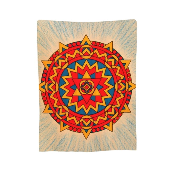 Reiki Spiritual Peace Energy Stillness Blanket, Fluffy Soft Cozy Blanket Flannel Plush Microfiber Couch Throw, Bedding, 60"x50"