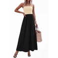 thumbnail image 3 of PRETTYGARDEN Women's Spring Strapless Maxi Dresses Patchwork Long Flowy Pockets Elegant Going Out Summer Tube Top Dress, 3 of 8