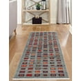 thumbnail image 5 of Unique Loom Fars Collection Area Rug - Kish (2' 7" x 10' Runner Blue/Brown), 5 of 7