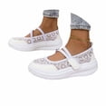 thumbnail image 3 of AJGRHE Women's Casual Shoes Lightweight Breathable Lace Up Sneakers For Summer Soft Sole Mesh Trainers Casual Everyday Shoes For White 37, 3 of 9